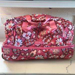 Vera Bradley Reactive Foldable Rolling Duffel Bag